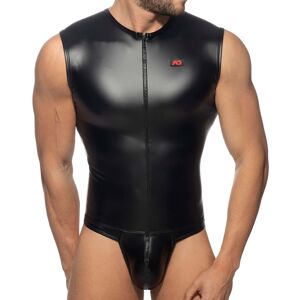 Body String Front Zip Rub Cockring Noir Noir XXXL