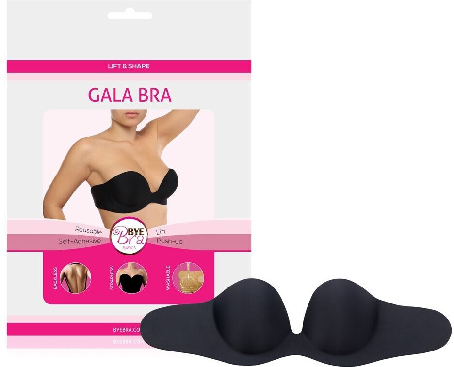 BYE BRA Soutien-Gorge Adhésif Gala Bra Noir - Taille : Bonnet C