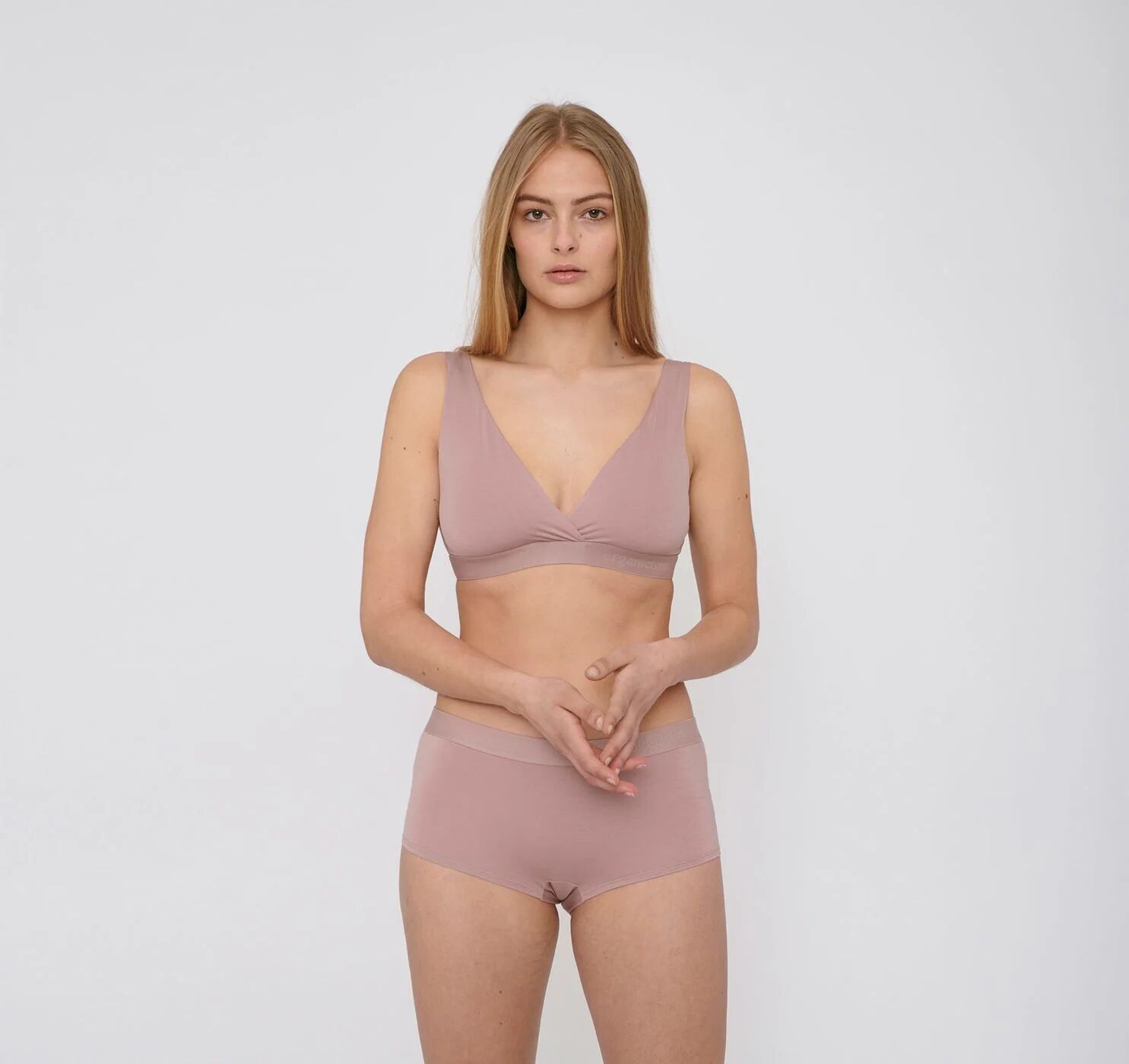 Organic Basics Women's Lite Shorty 2-pack - Tencel, Dusty Rose / XS