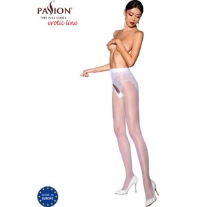 Passion Woman Garter & Stock Passion - Tiopen 006 Collant Bianco 1/2 30 Den