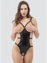 Lovehoney Lingerie Body Aperto Fierce Wetlook Nero