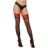 Dreamgirl Thigh Highs - Black-Red