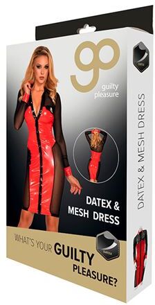 Guilty Pleasure Datex en mesh doorknoopjurk