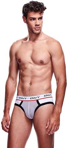 Envy witte slip met transparante pouch