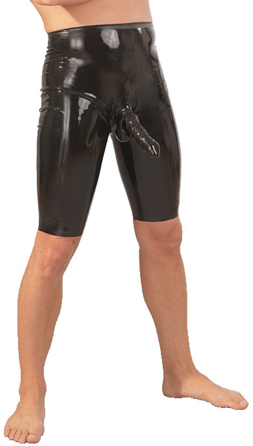 Late X Latex Lang Shorts med Penissleeve Menn