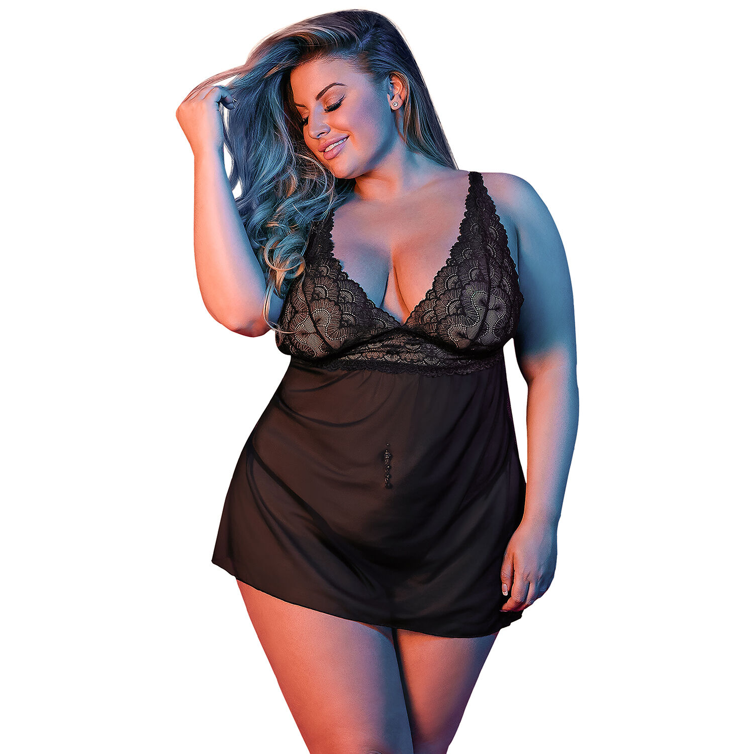 Magic Silk Fly Away Babydollsett Plus Size