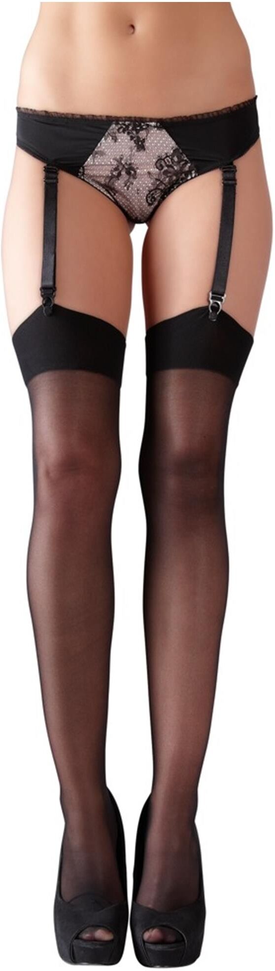 Cottelli Collection Stockings w Shaped Feet S