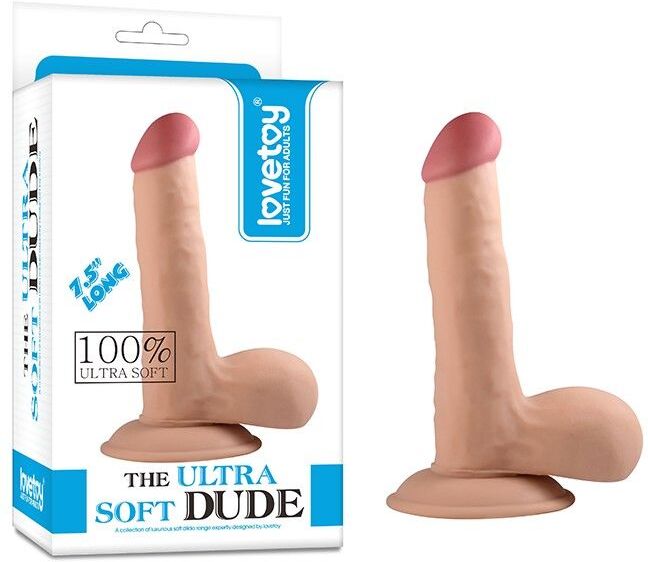 LoveToy Realistyczne Dildo the Ultra Soft Dude 22cm