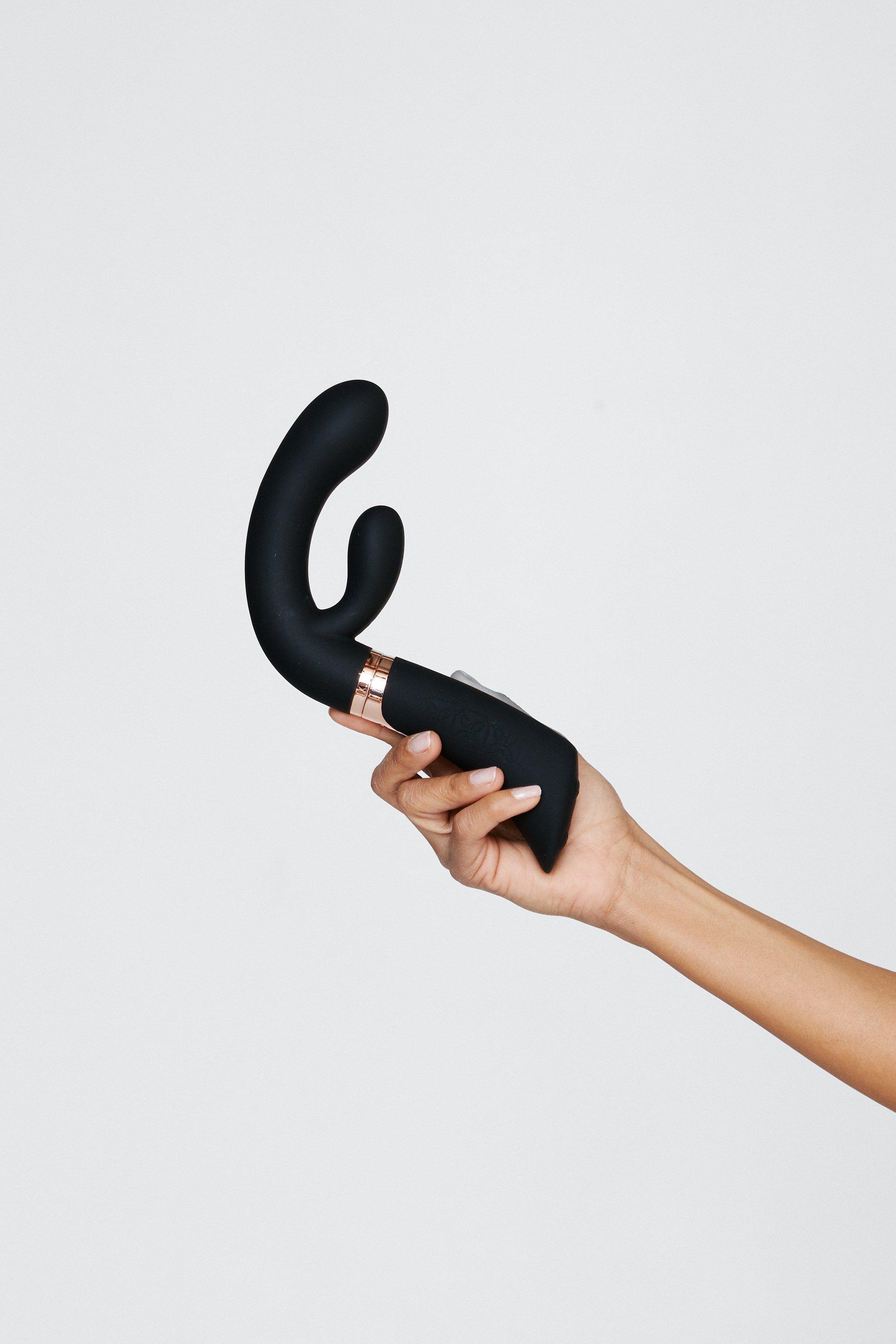 Nasty Gal Womens Enigma Large Rechargeable Rabbit Vibrator - Black - ONE SIZE, Black