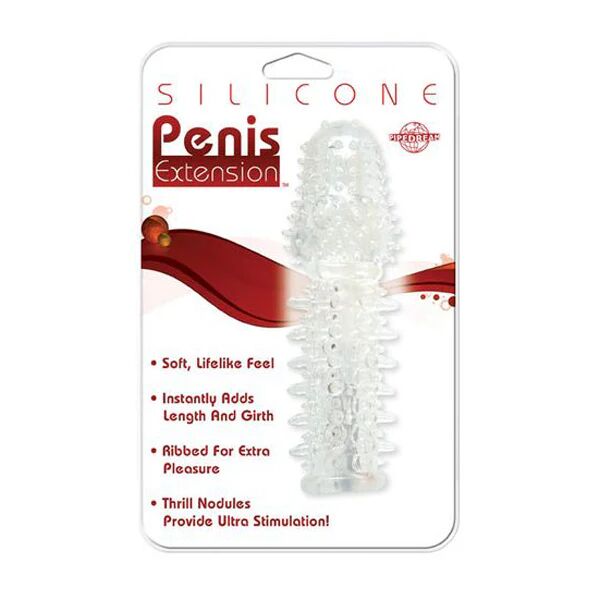 Pipedream 14 Cm Silicone Penis Extension Sleeve Clear