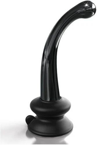 Pipedream 15 Cm Icicles Glass Dildo With Suction Cup Base Black