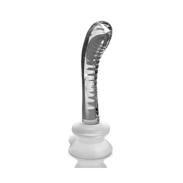 Pipedream 18 Cm Icicles Glass Dildo With Suction Cup Base Clear