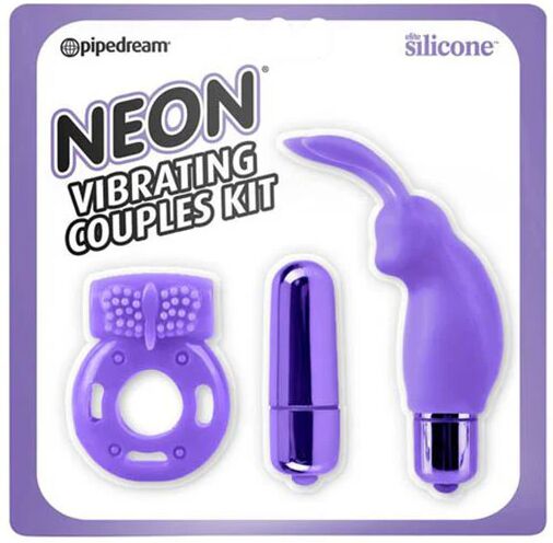 Pipedream 3 Piece Set Pipedream Neon Vibrating Couples Kit