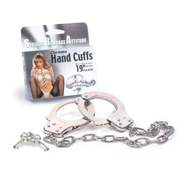 Excellent Power 48 Cm Excellent Power Chrome Handcuffs With Keys