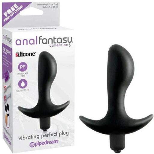 Pipedream 9 Cm Anal Fantasy Collection Vibrating Perfect Butt Plug Black