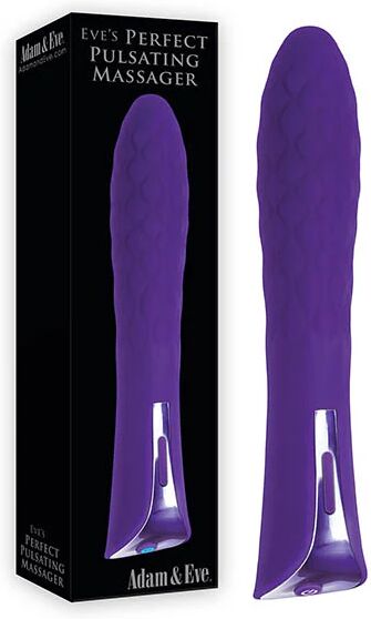 Unbranded Adam & Eve Eve's Perfect Pulsating Massager - Purple 20 cm (7.9") USB Rechargeable Vibrator