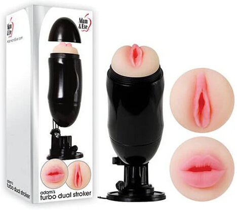 Adam & Eve Adam And Eve Turbo Dual Stroker Double Ended Masturbator