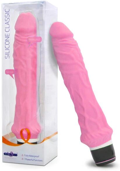 Seven Creations Silicone Classic Pink Vibrator