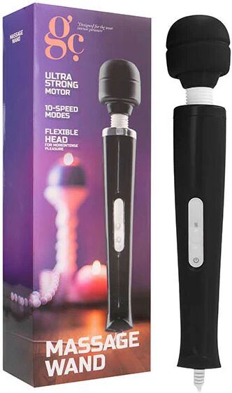 GC. Massage Wand - Black Powered Massage Wand