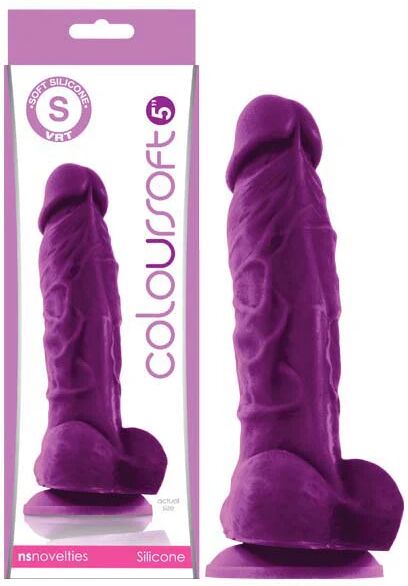 NS Novelties Coloursoft 5 Dildo Purple Dong