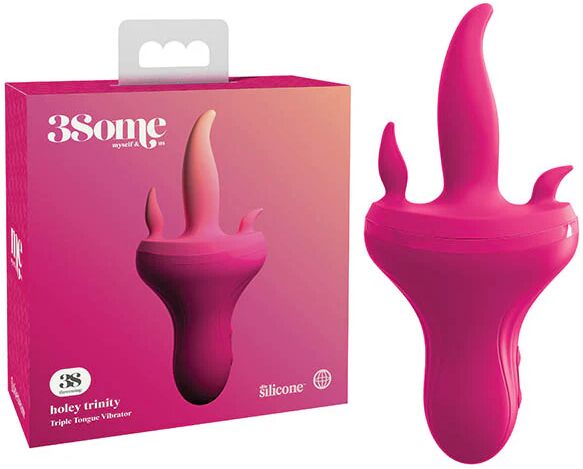 3Some Holey Trinity - Pink USB Rechargeable Stimulator