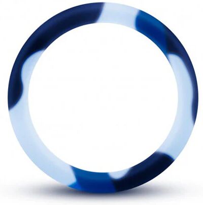 Performance Silicone Camo Cock Ring Blue Camouflage