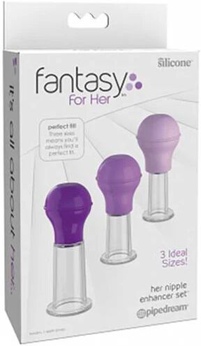 Pipedream Set Of 3 Sizes Fantasy For Her Nipple Enhancer Set