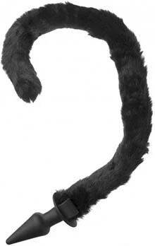 Tailz Bad Kitty Silicone Cat Tail Anal Plug Black