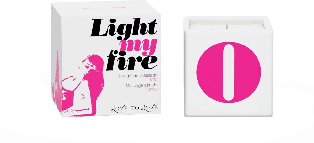 Love To Love Bougie de Massage Light My Fire Miel Love To Love