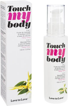 Love to Love Fluide Massage et Lubrifiant Silicone Ylang Ylang 100ml