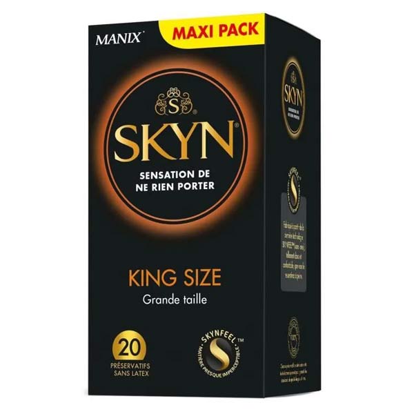 Manix Skyn King Size Grande Taille 20 préservatifs