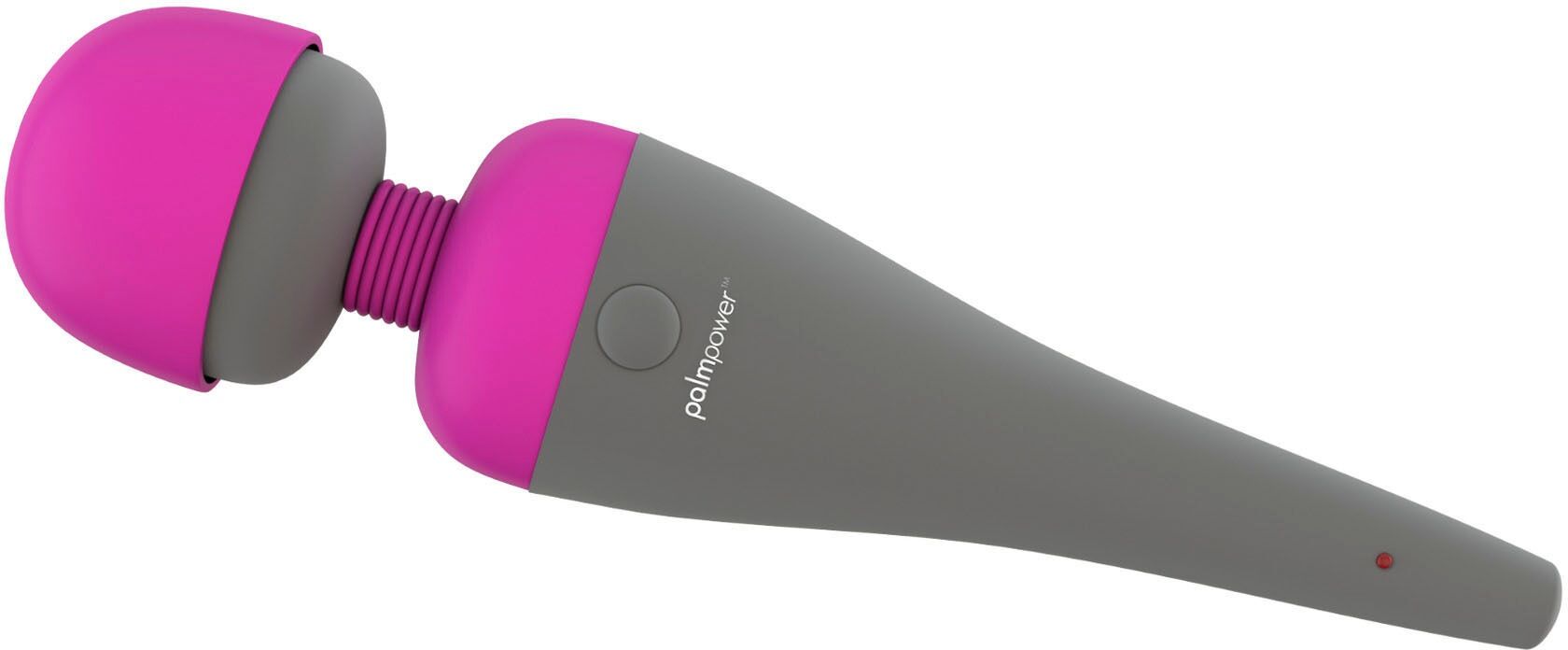 Wand Massager BMS FACTORY "Palm Power Massager" Vibratoren grau Klassische Vibratoren flexibler Massagekopf