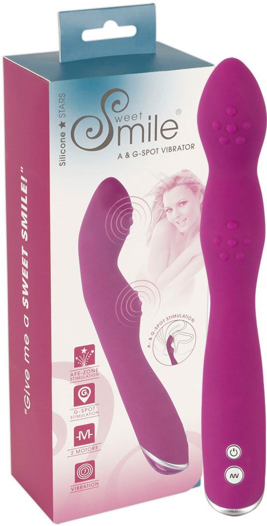 Vibrator SMILE "A & G-Spot" Vibratoren lila (beerenfarben) Klassische Vibratoren