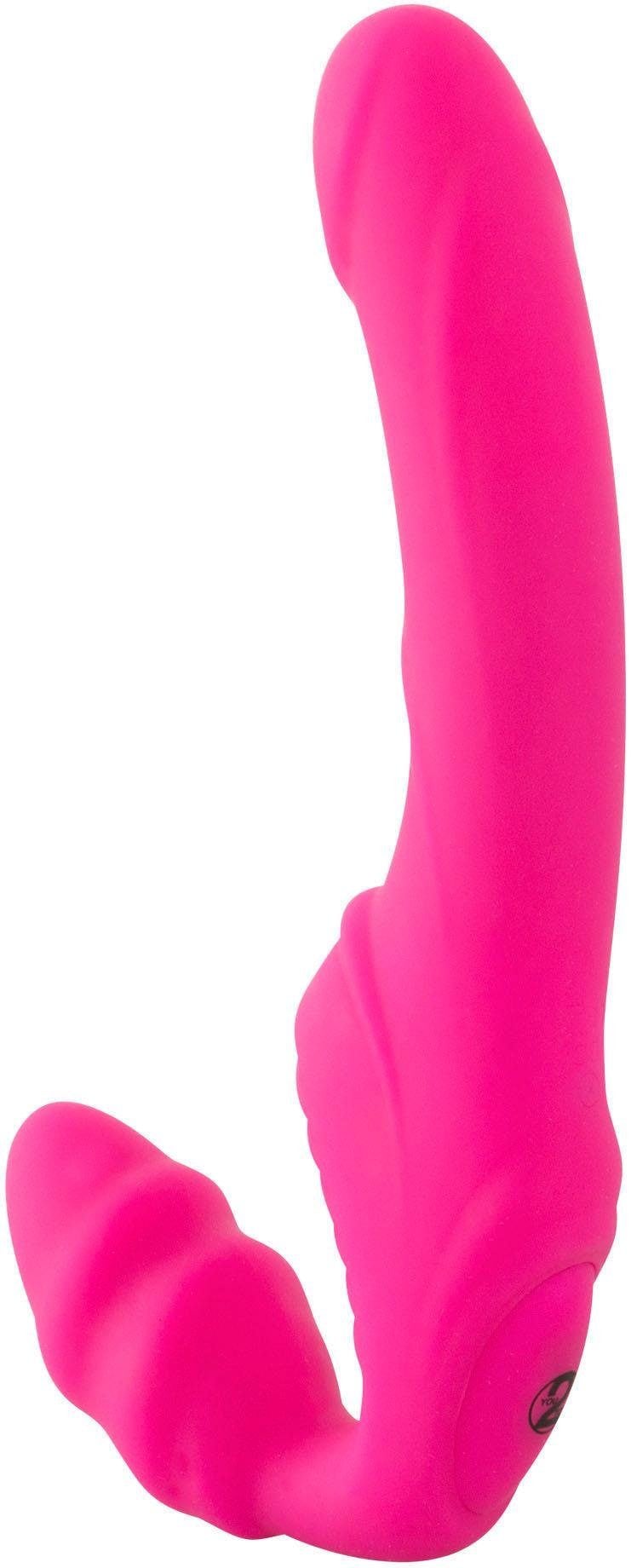 Umschnallvibrator YOU2TOYS "Vibrating Strapless Strap-On" Vibratoren pink Klassische Vibratoren