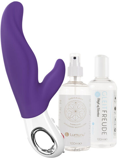 Fun Factory Vibrator Lady Bi (Violet) + Gleitgel & Toy Cleaner