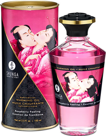 Shunga - Aphrodisiac Warming Oil Raspberry Feeling (100 ml)