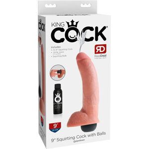 King Cock Dildo 9´´ Squirting Cock With Balls