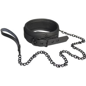 DreamToys Dream Toys: Blaze, Luxury Fetish Collar and Leash, black Svart