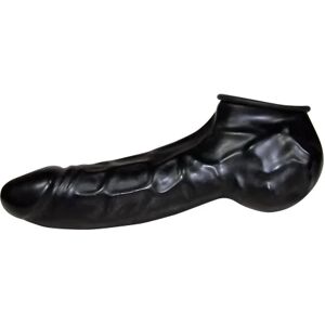 You2Toys: Be Bizarre, Black Latex Penis Sleeve Svart