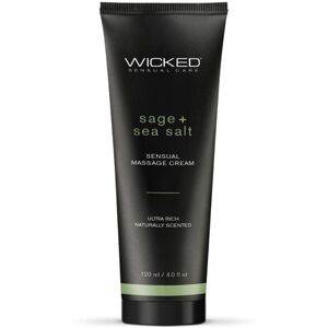 Wicked Sensual Care Wicked Sensual Massage Cream 120Ml Sage And Seasalt Scented