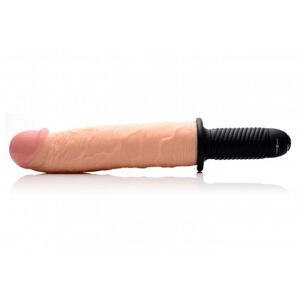 Master Series Onslaught XXL - 13 Mode Vibrating Giant Dildo - Flesh