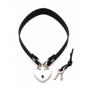 Master Series Lock-It Heart Choker With Lockable Heart