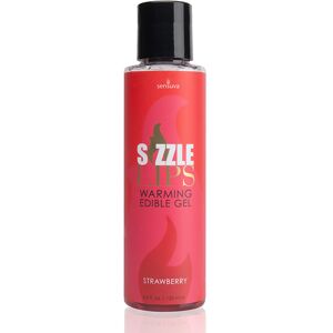 Sensuva - Sizzle Lips Strawberry Warming Edible Gel 125 ml