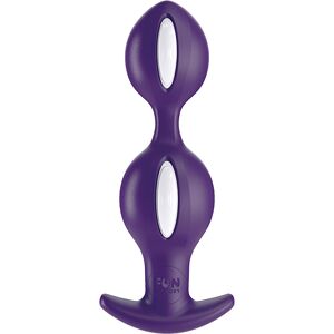 Fun Factory B Balls Duo Anal Plug with Motion White Violet