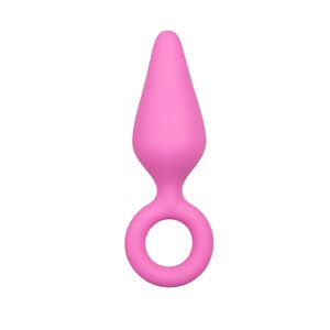 Easytoys Anal Collection Pink Buttplugs With Pull Ring - Medium