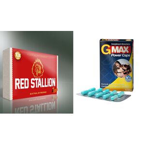 Gold Max Erektionshjälp Paket 6 -  Red Stallion + GMax - spara 12%