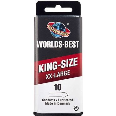 Worlds-Best King-Size XX-Large Kondom Medicinsk udstyr 10 stk