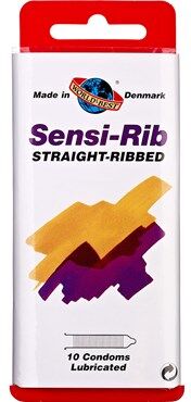 Worlds-Best Sensi-Rib Kondom Medicinsk udstyr 10 stk