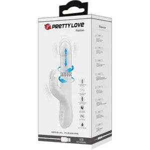 Pretty love Reese Vibrador con Rotación Plateado 1ud