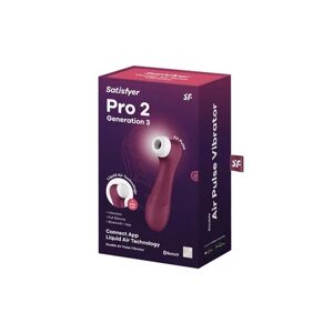 SATISFYER Pro 2 Generation 3 Double Air Pulse App Red Wine 1ud